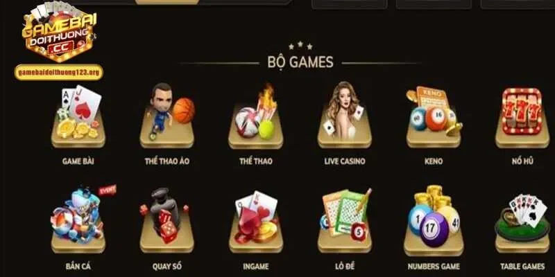 Kho game tại nhà cái đa dạng với những phân loại rõ ràng